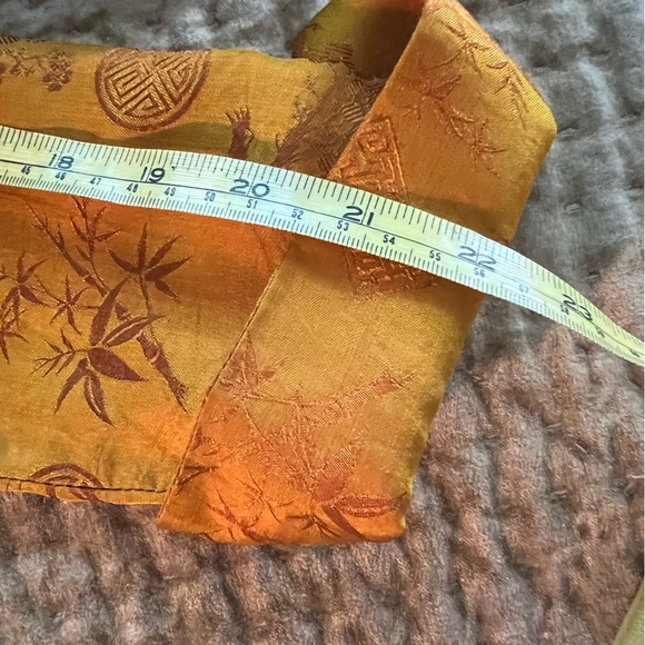 Copper gold shirt/tunic Asian blouse - Picture 6 of 6